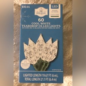 Holiday Time Clear Teardrop Lights NIB